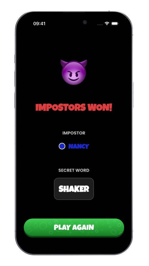 Game Result - Impostors Won!